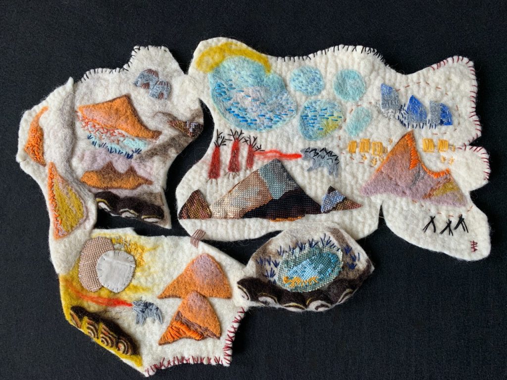 Îles voyageuses - 58x42cm