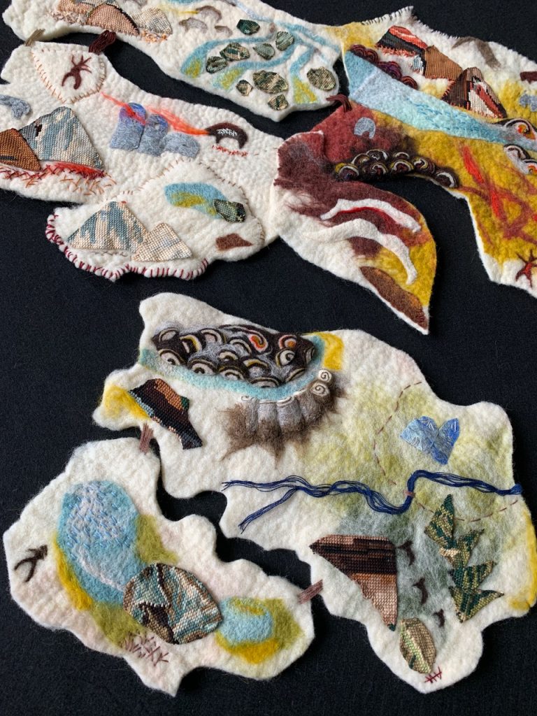 Îles voyageuses - 44x38cm et 73x54cm