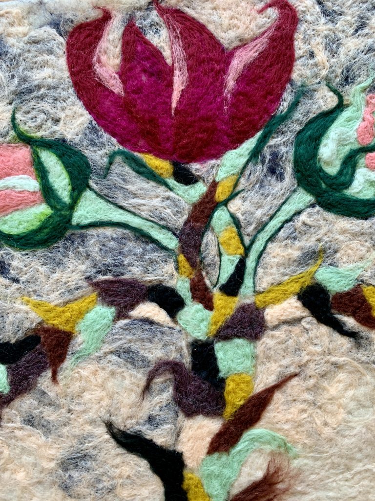 Dans un jardin, détail