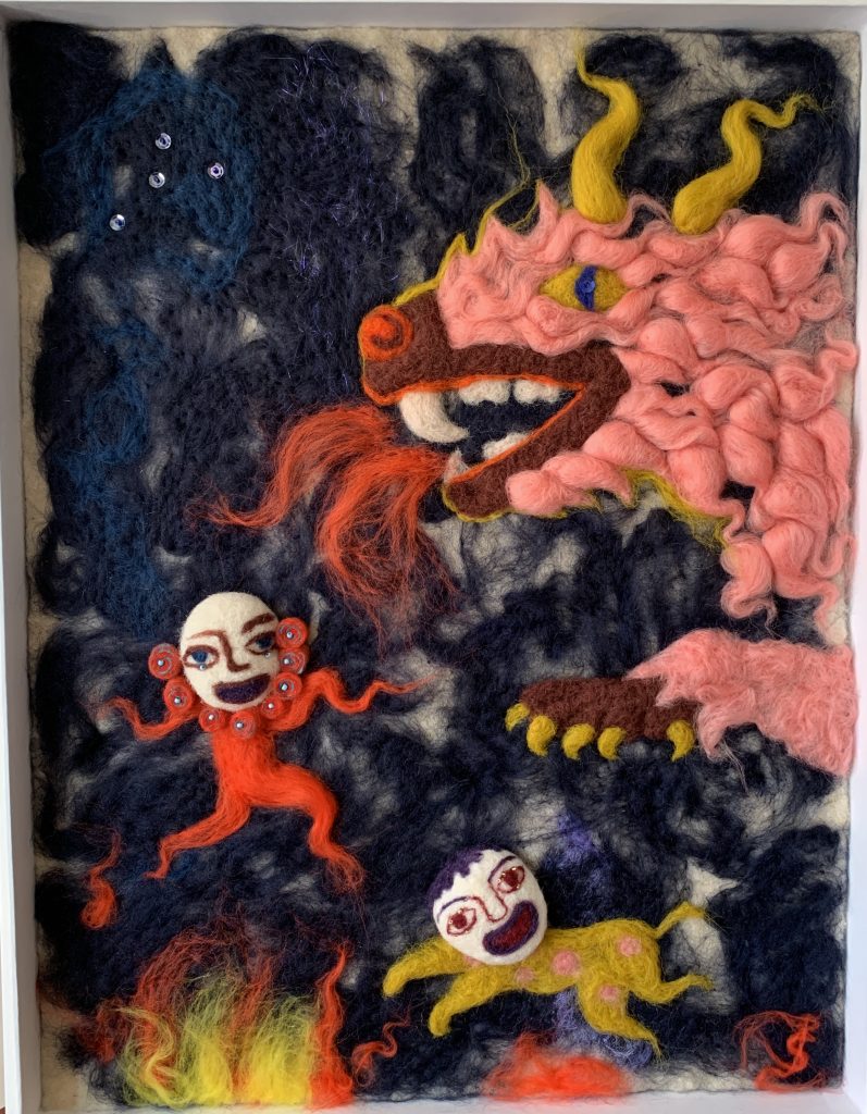 Dragon 1, 39x50x5 cm(couvercle amovible vitré)